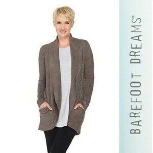 Barefoot Dreams Cozy Chic Open Front Pocket Circle Cardigan 452 Medium H12701